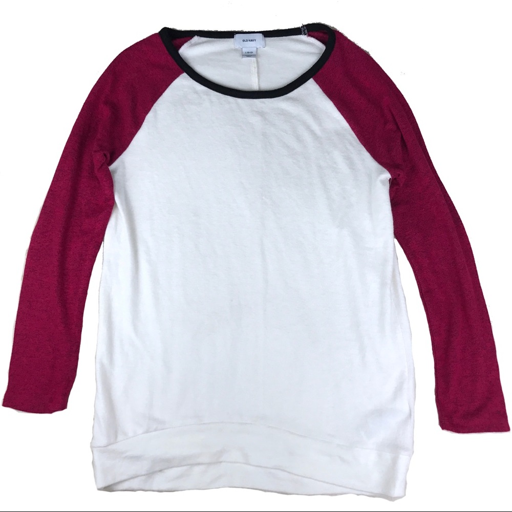 Old Navy Off White Soft Tunic Length Top L 10-12